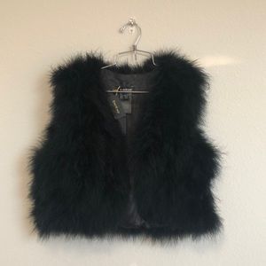 Bebe feather vest Small